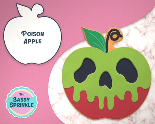 Halloween Poison Apple Cookie Cutter & Stamp