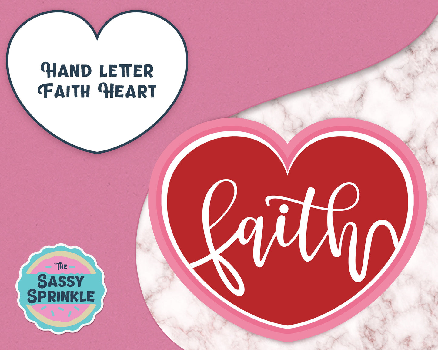 Faith Cookie Cutter And Stencil Set | Hope, Faith, Love Wedding Cookie Set