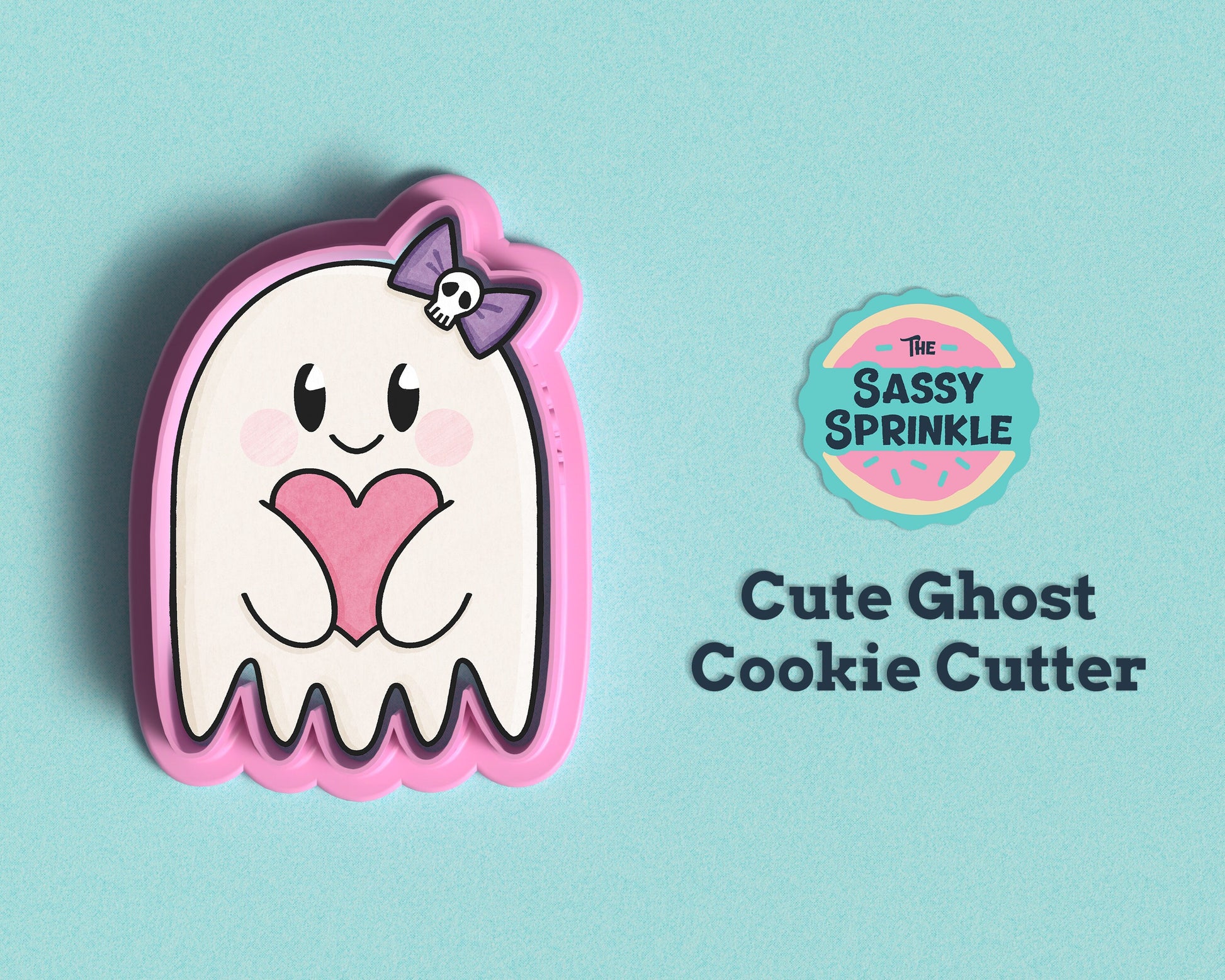 Cute Ghost Cookie Cutter | Halloween Cookie Cutter | Halloween Cookies