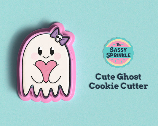 Cute Ghost Cookie Cutter | Halloween Cookie Cutter | Halloween Cookies