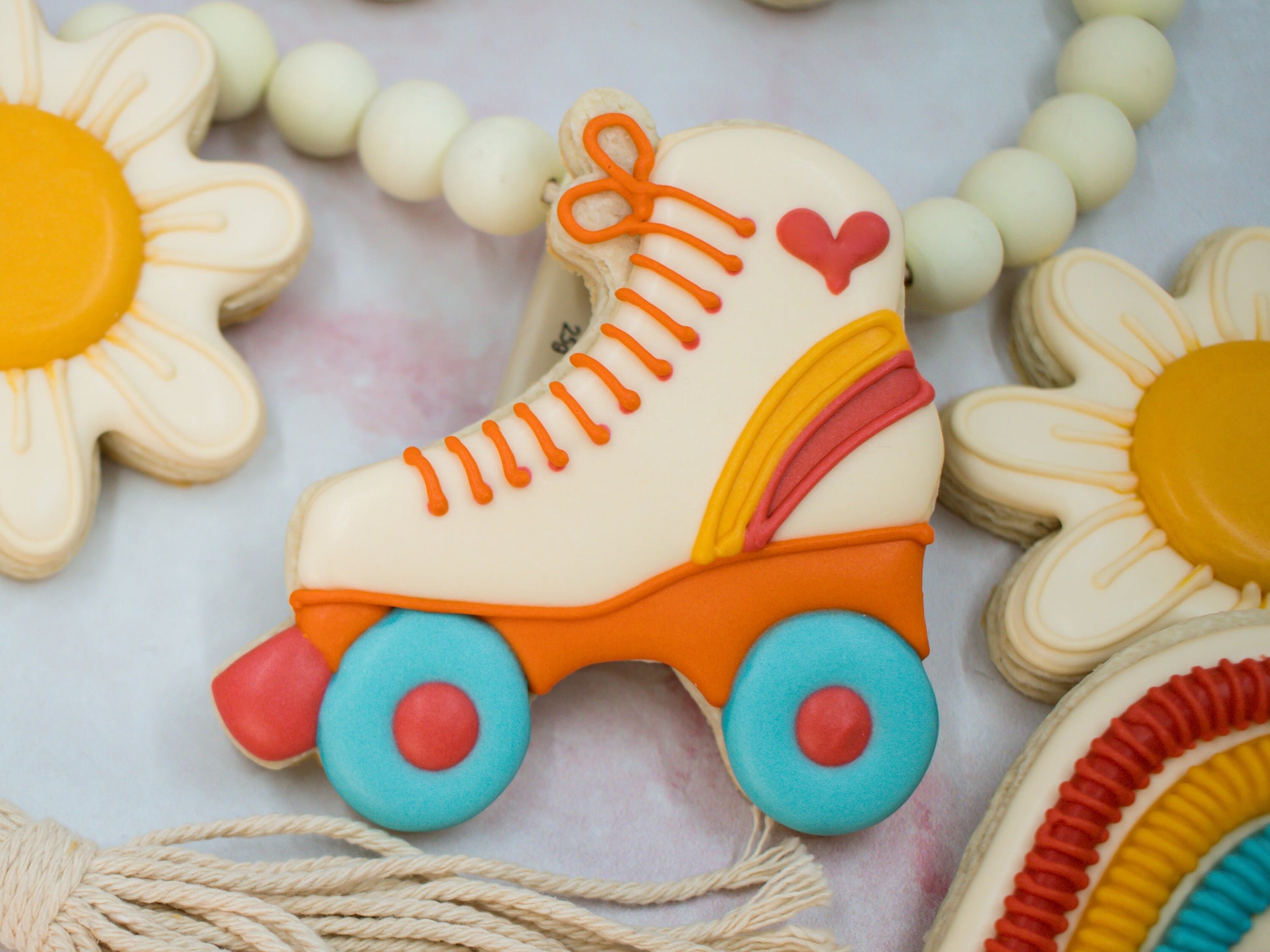 Retro Roller Skate Cookie Cutter, 90's Birthday Party Cookie Cutter