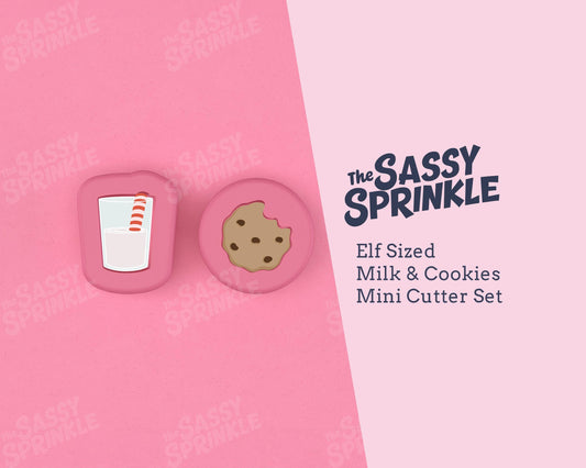 Elf Sized Milk & Cookies Cutter Set | Elf Kit Cookie Cutter | Christmas Cookie Cutter